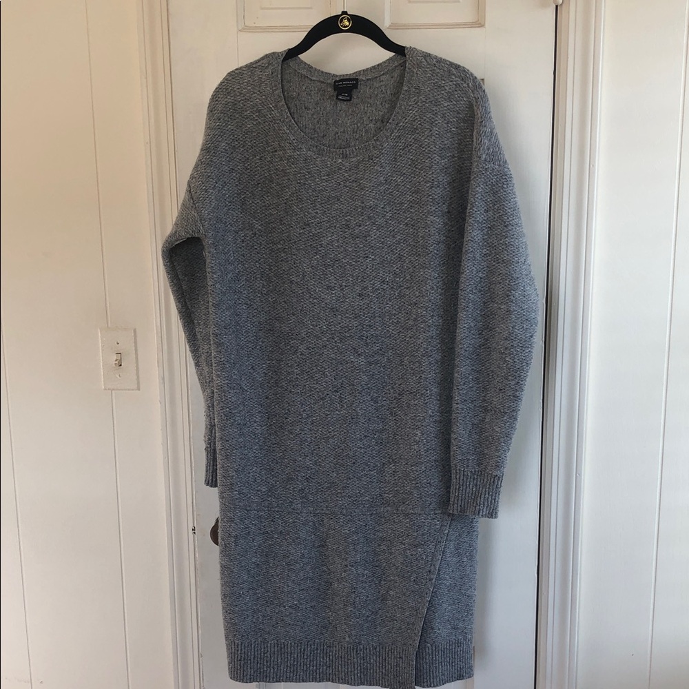 Club Monaco Gray Knit Sweater Dress